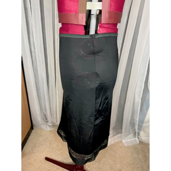 half slip skirt black slip floral lace size medium - Picture 5 of 7